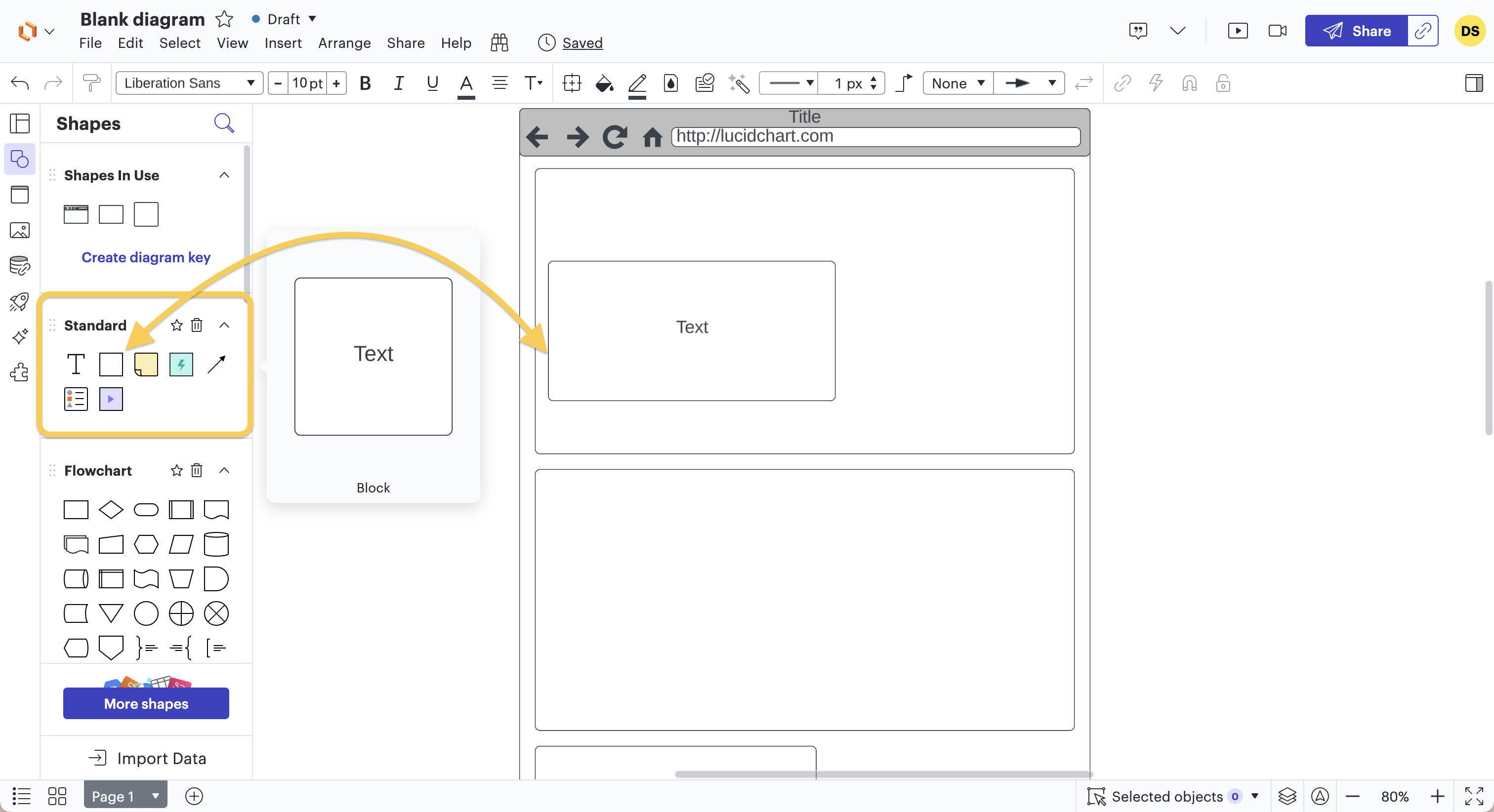 Suite de la 4ème pour créer un wireframe pour un site web