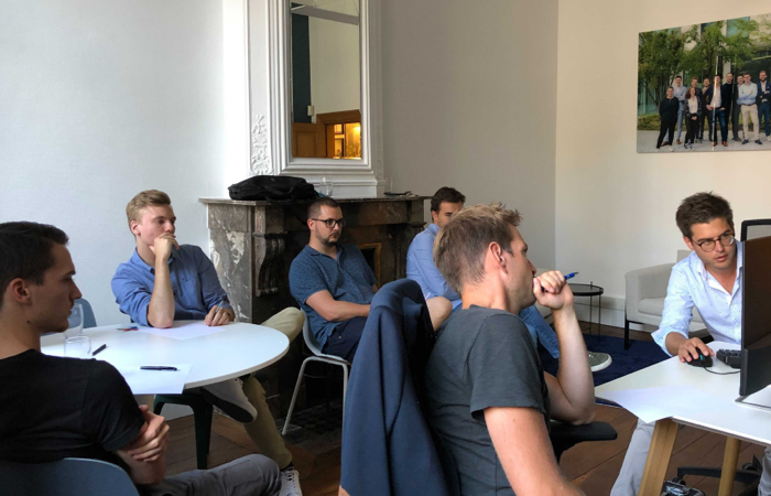 Photo de notre équipe en formation interne